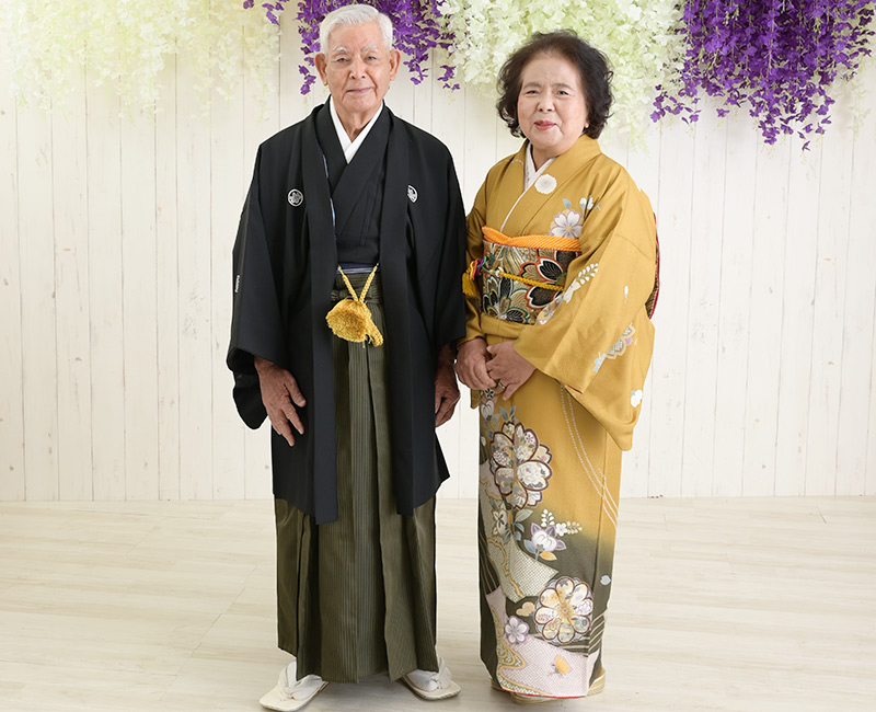 沖縄 生年祝い 夫婦写真撮影