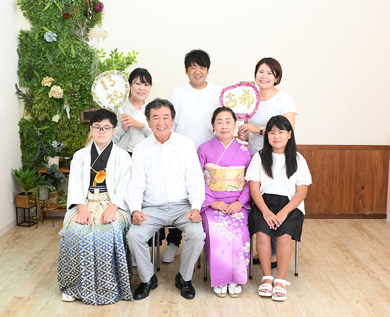 沖縄 生年祝い 夫婦・家族写真撮影